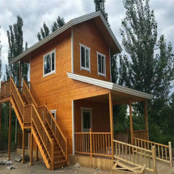 石家庄两层木屋别墅建造施工