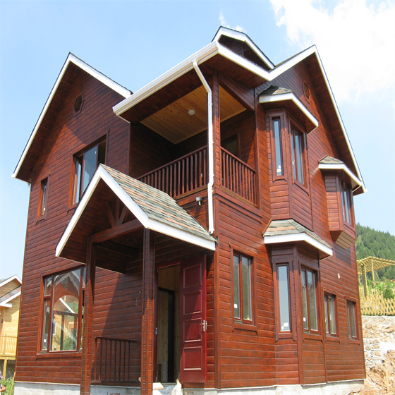 石家庄两层大型木屋别墅建造